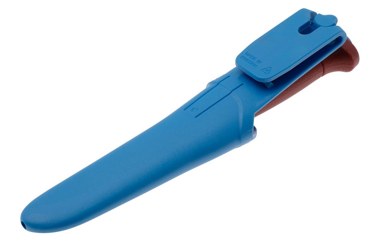 Morakniv Basic 511 Color of the Year 2025, 14501 Carbon Dala Red Siljan Blue, vaststaand mes