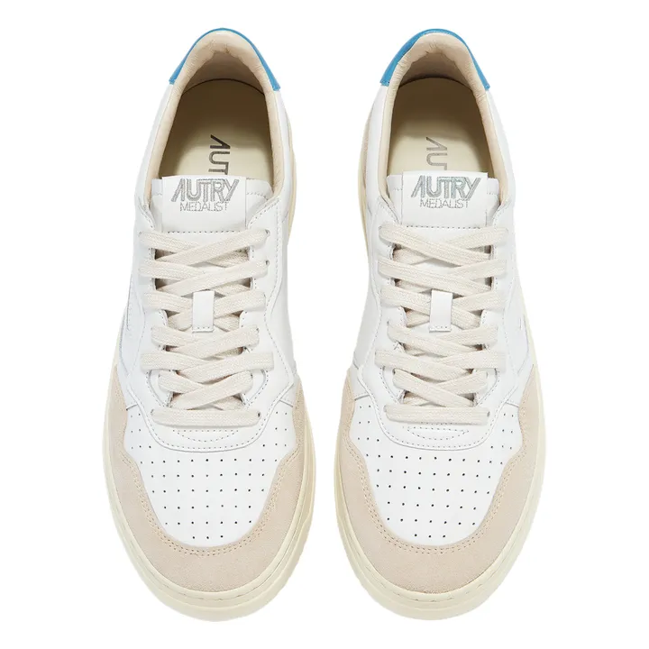 Autry Baskets Medalist Low Cuir/Suede | Bleu Clair