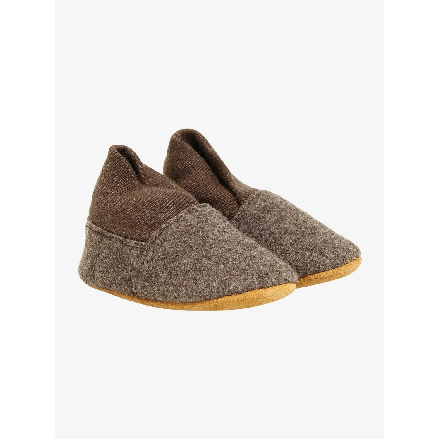 En Fant |  Wool Slippers w. Rib | Walnut