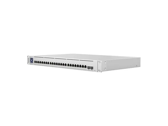 Ubiquiti UniFi Enterprise XG 24 - Switch - L3 - Administreret - 24 x 100/1000/2.5G/5G/10GBase-T   2 x 25 Gigabit SFP28 (uplink) - monterbar på stativ - AC 120/230 V / DC 11.5 V
