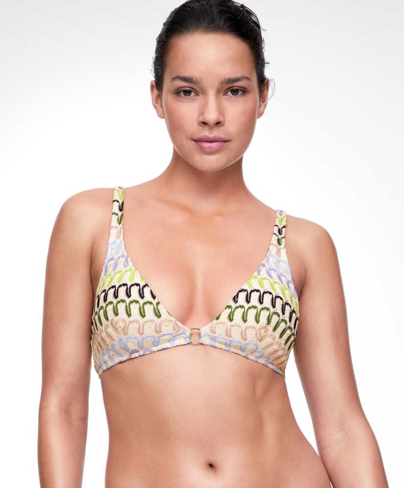 top de biquíni halter de crochê