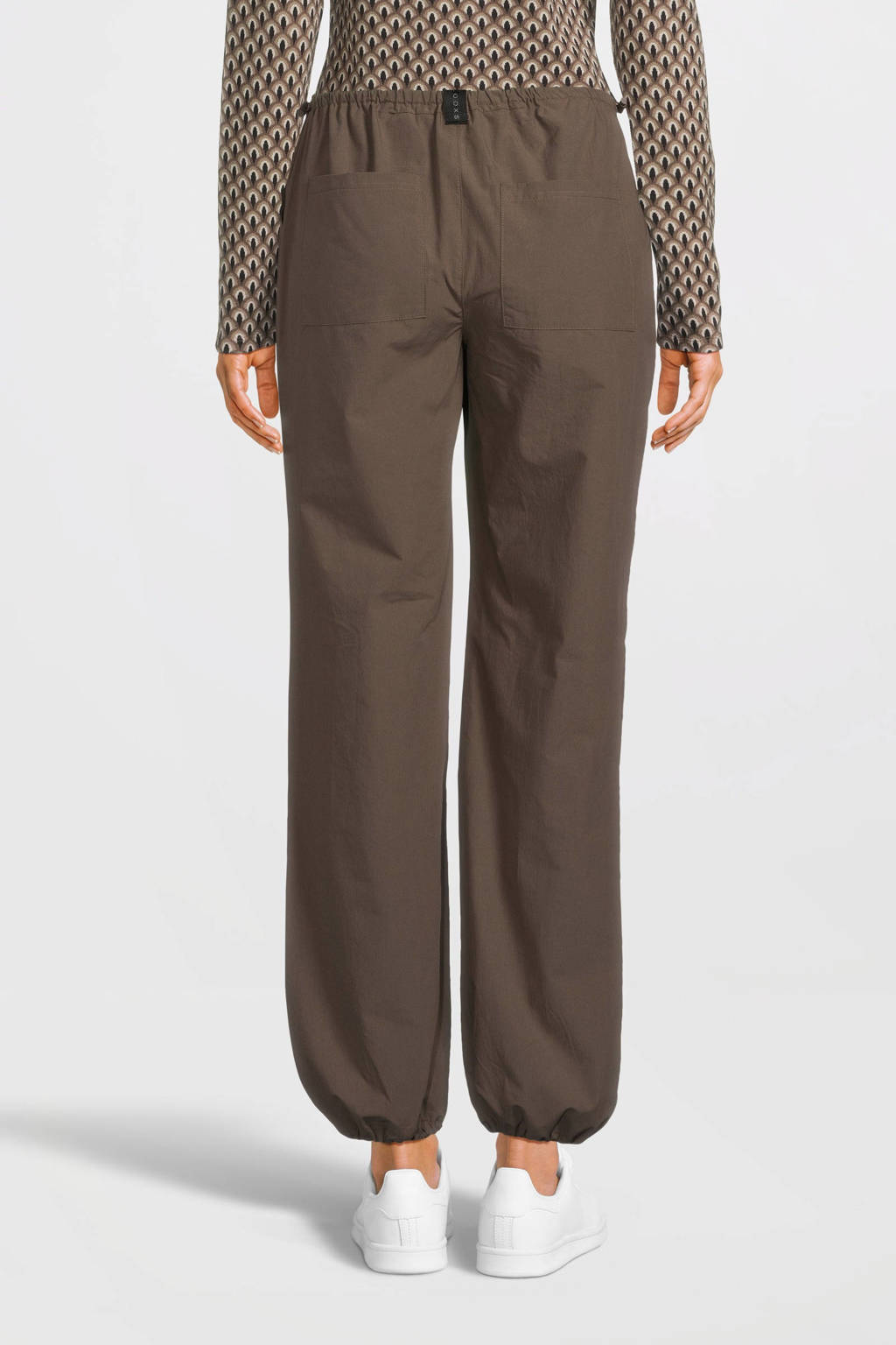 LOOXS low waist loose fit broek bruin