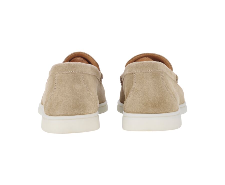 Mocassin homme Velours Beige - MANASOTA II