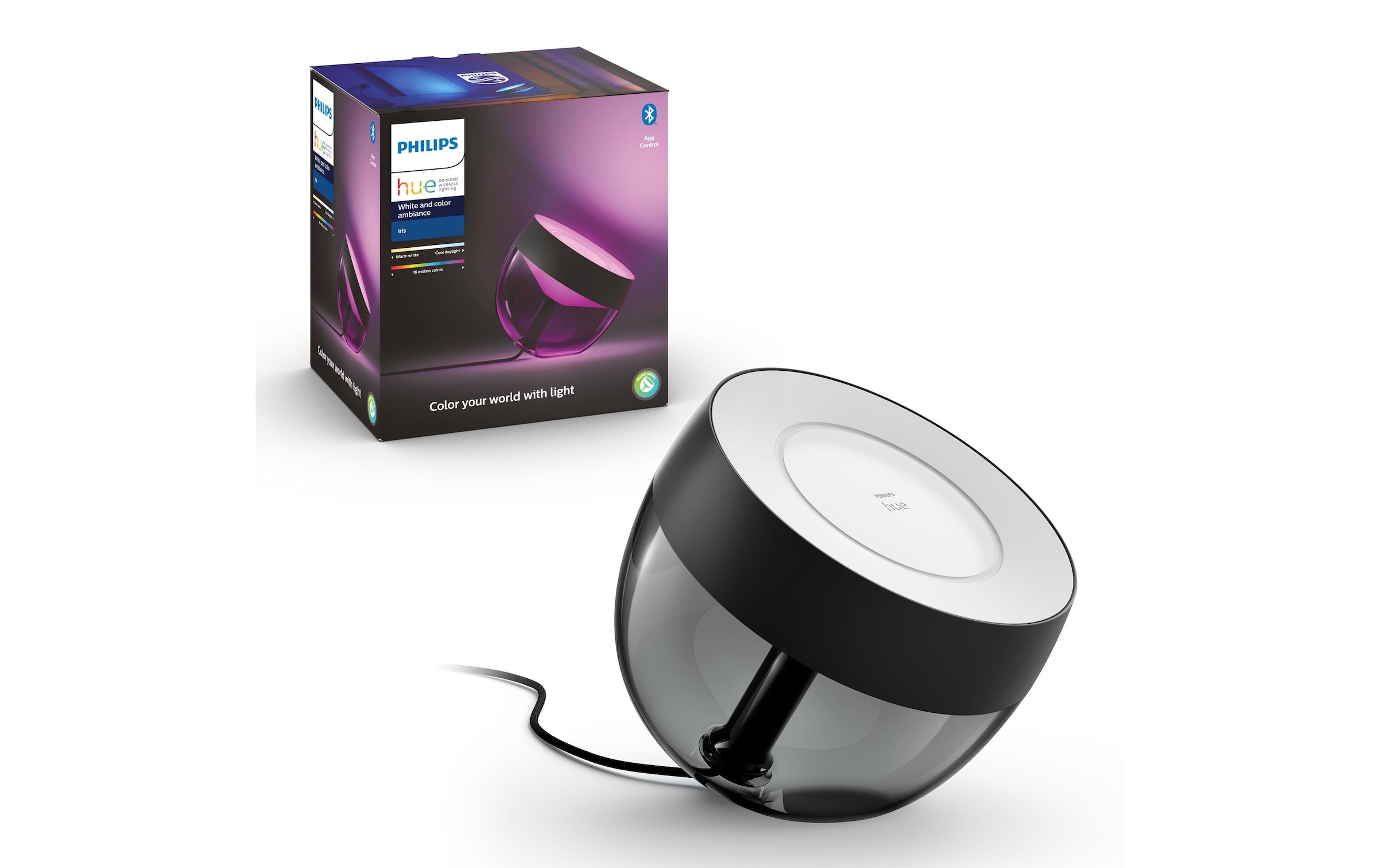 Philips Hue Pendelleuchte »Hue Tischleuchte Iris« Farbwechsler | Neutralweiss | Tageslichtweiss | Warmweiss