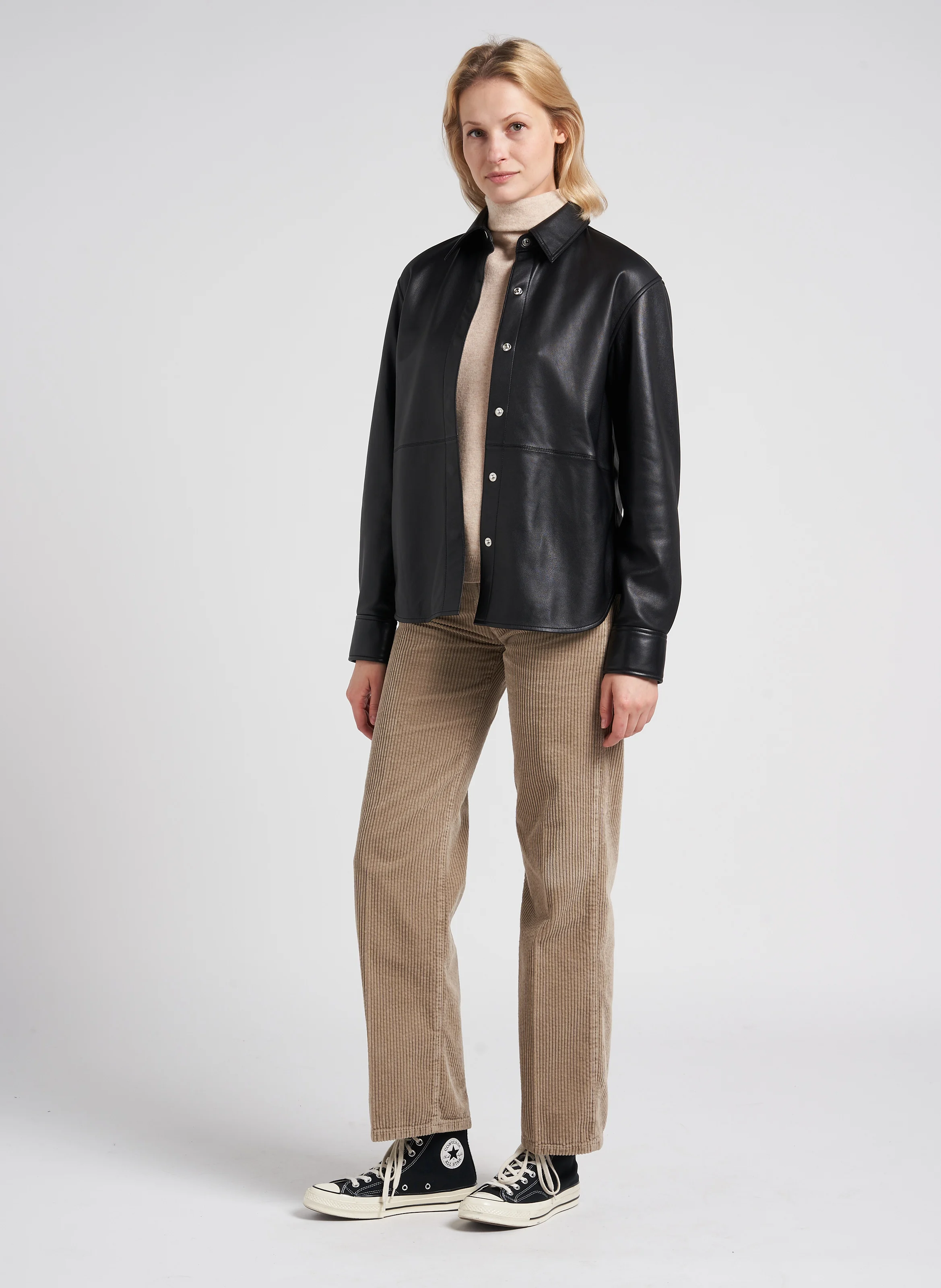 MELVIL - Pantalon flare en velours côtelé | Beige