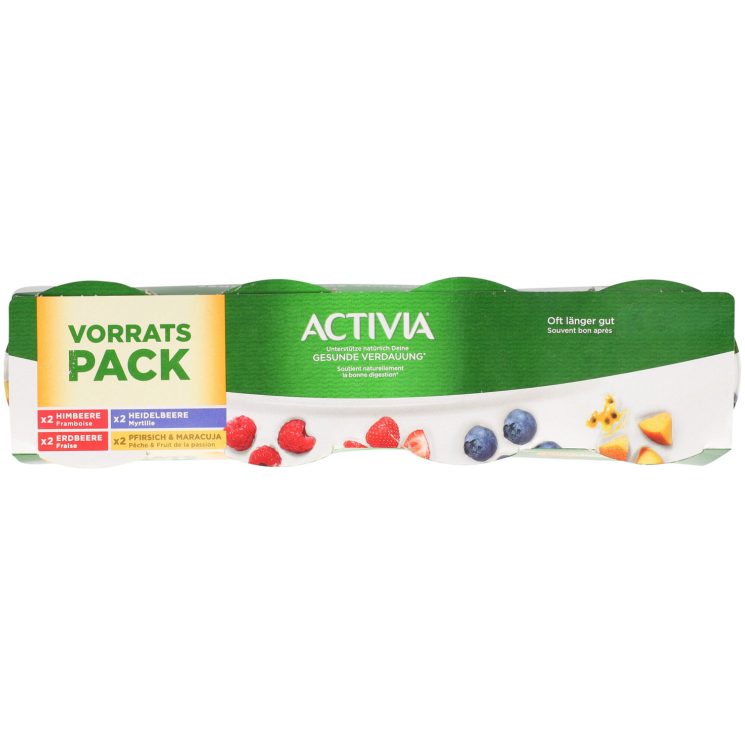 Activia probiotischer Joghurt Vorratspack Fruchtmix 8x115g