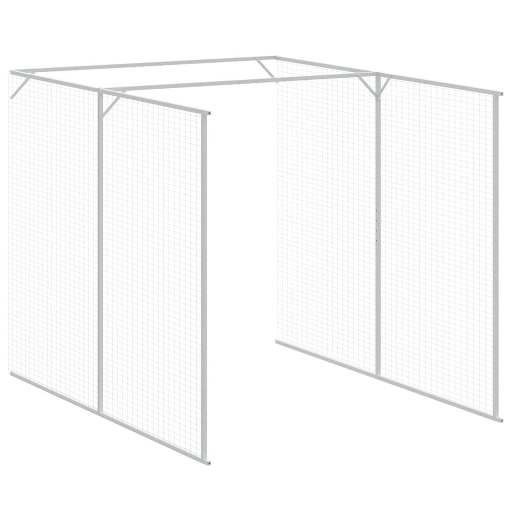 Niche pour chien avec cour gris clair 165x1067x181 cm