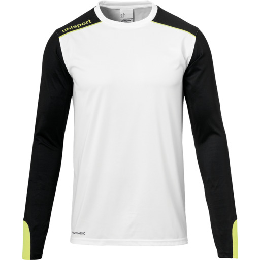 Camisa de goleiro Tower de manga comprida, branca/preta/amarela, Flu Uhlsport