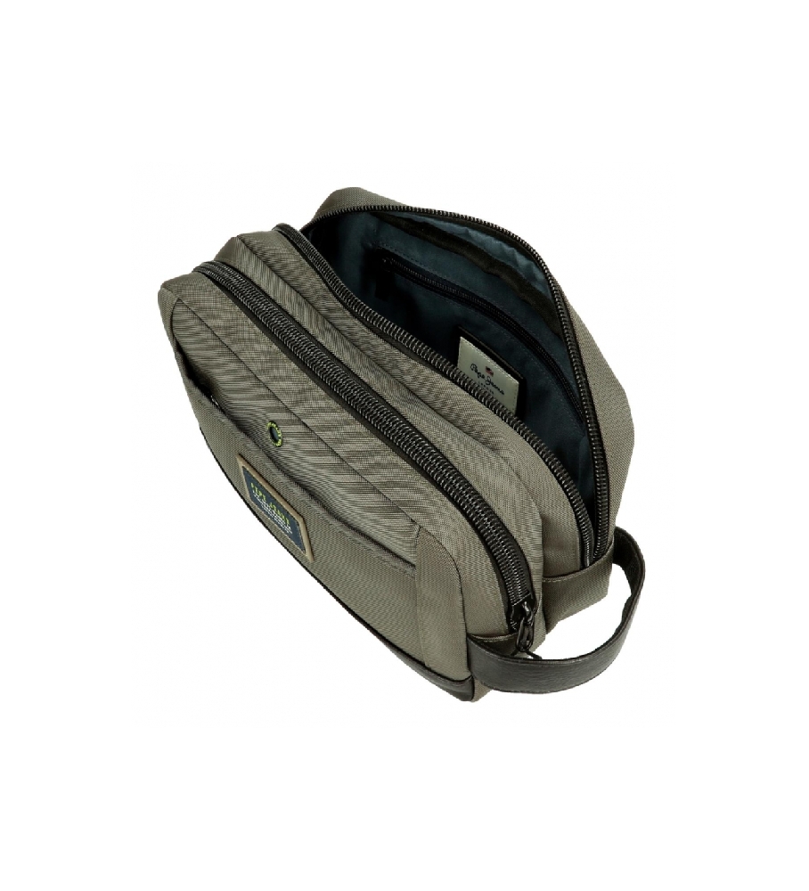 Nécessaire de dois compartimentos Pepe Jeans Leighton verde