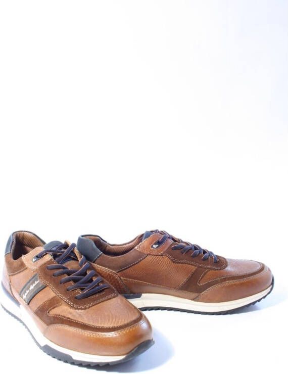 Australian Lage sneakers Filmon cognac blauw wit Brown Heren