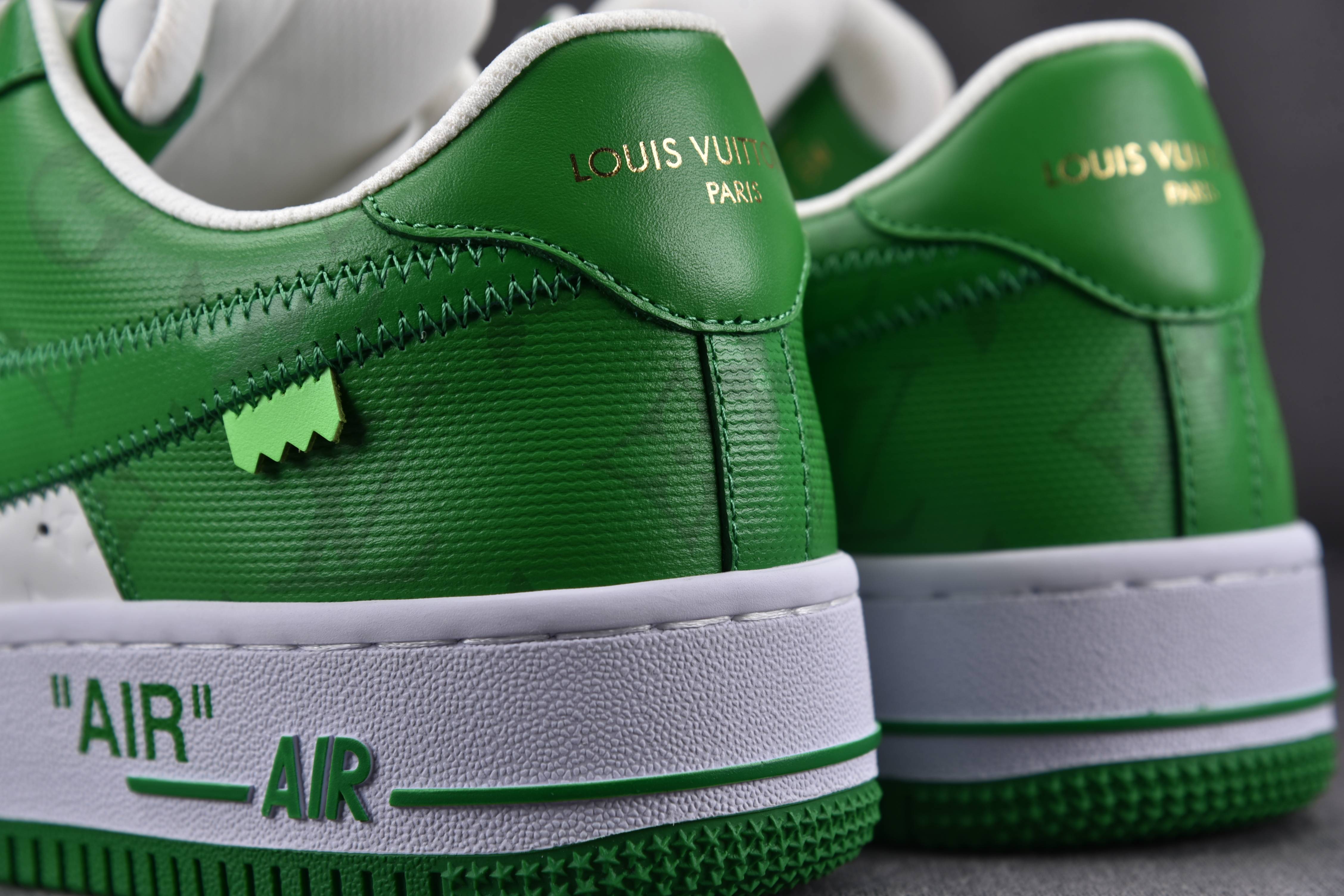 Nike Air Force 1 Low Louis Vuitton Royal White Green (Be careful about the size!!)