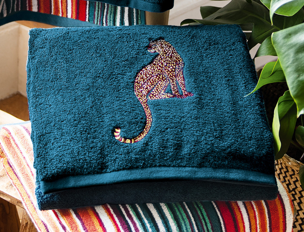 Serviette de bain brodée-Nouvel eden