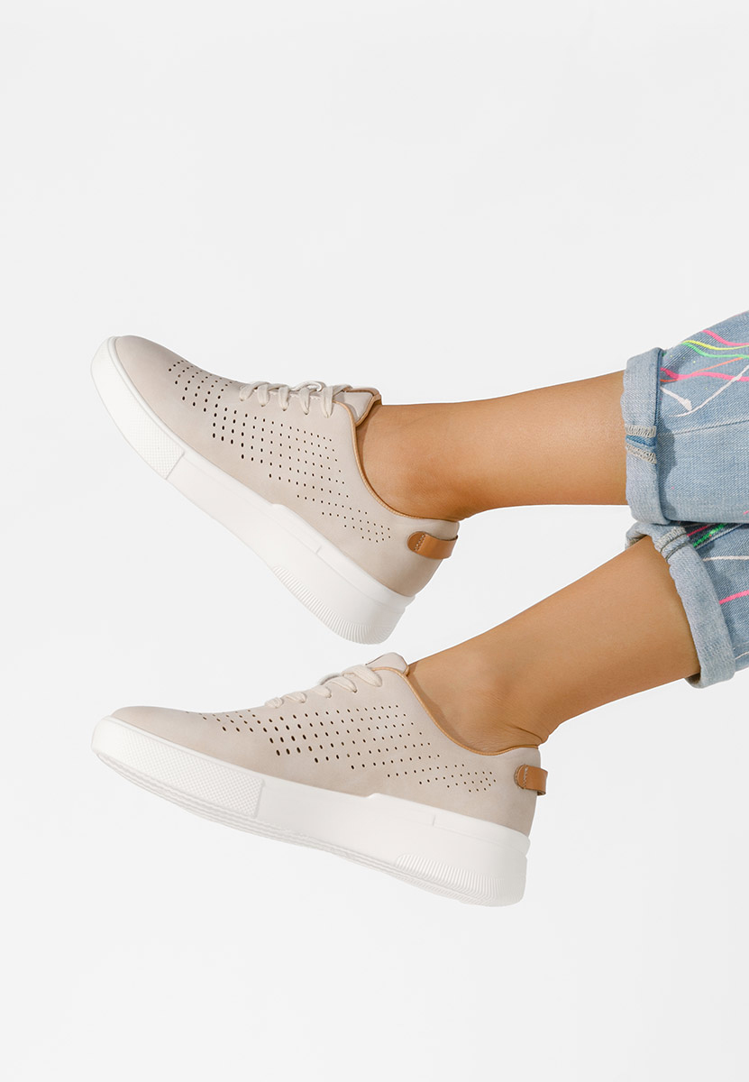 Chaussures casual femme beige Frina