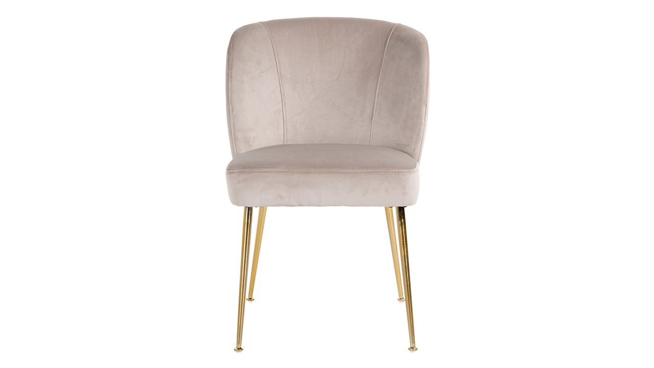 Eetkamerstoel 210599 Khaki Velvet Cannon B57 x D62 x H84 cm