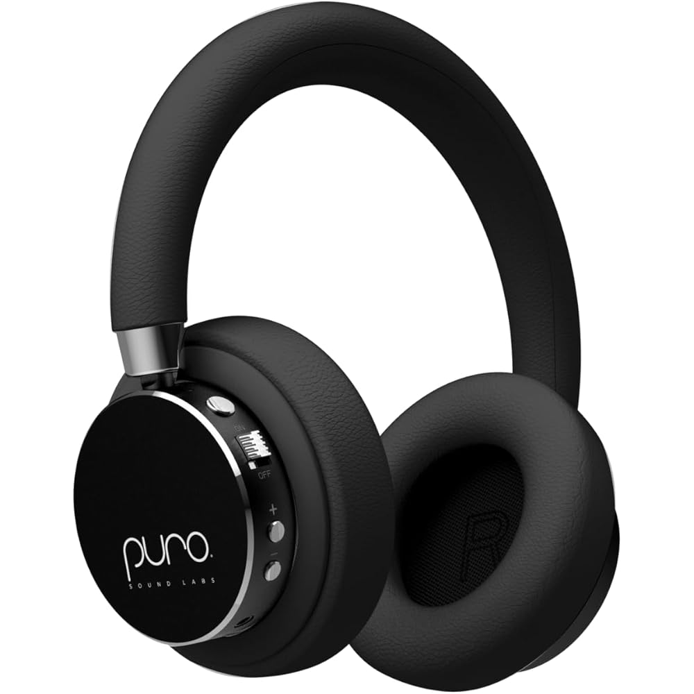 Puro Sound Labs BT2200-Plus Casque Bluetooth pour Enfants à Limitation du Volume - Casque Plus Sûr pour Enfants - Qualité Audio de Niveau Studio et Isolation du Bruit – Noir : High-Tech