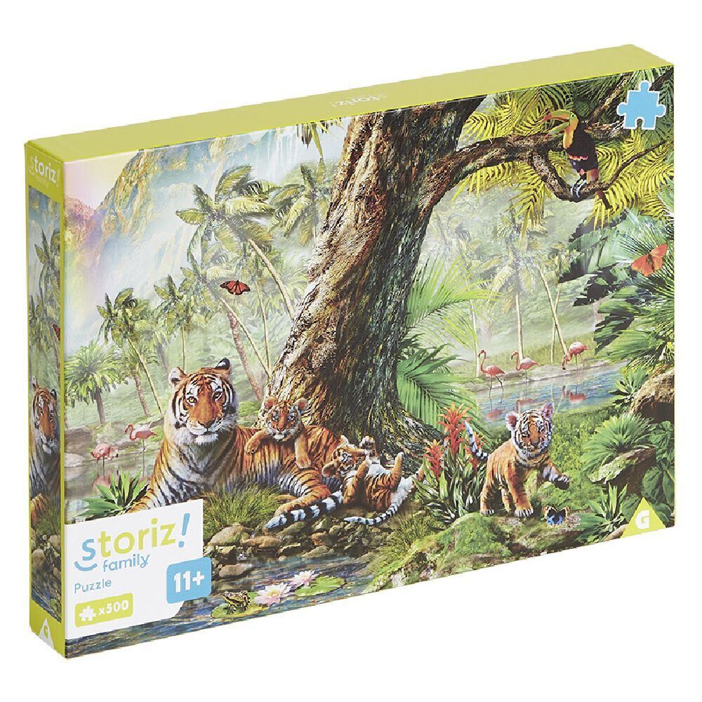 Puzzle ado 500 pièces faune et flore jungle