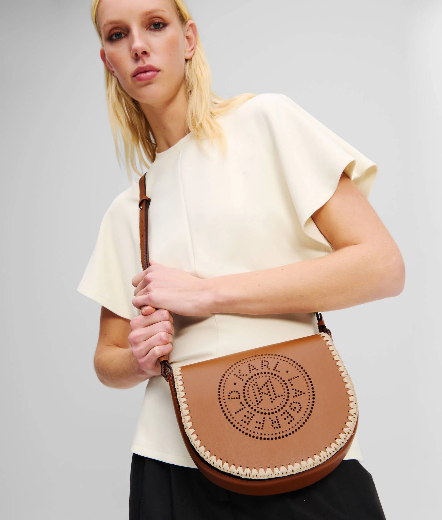 SAC BESACE PERFORÉ K/CIRCLE - Naturel-Tan