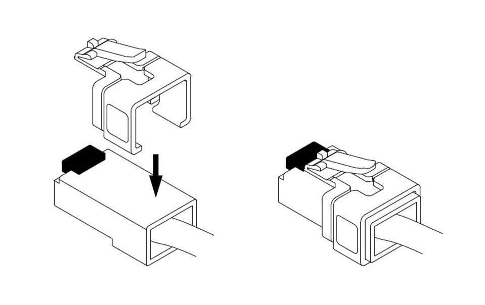 Reparatur Clips RJ45 Set 16 StückFarbige Clips, 16 Stück
