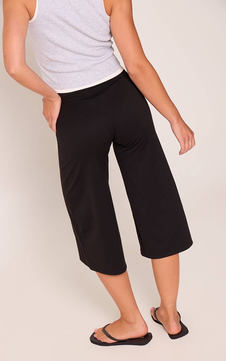 Noir Capri Sculpt À Jambe Large