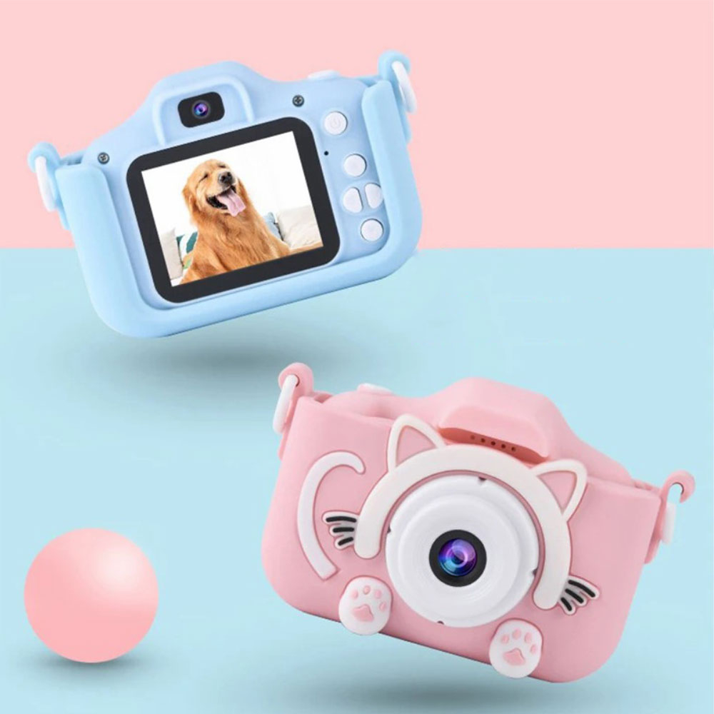 (3MP) Dual Kinder Kamera Fotoapparat in Cartoon Katzen Optik mit 2.0