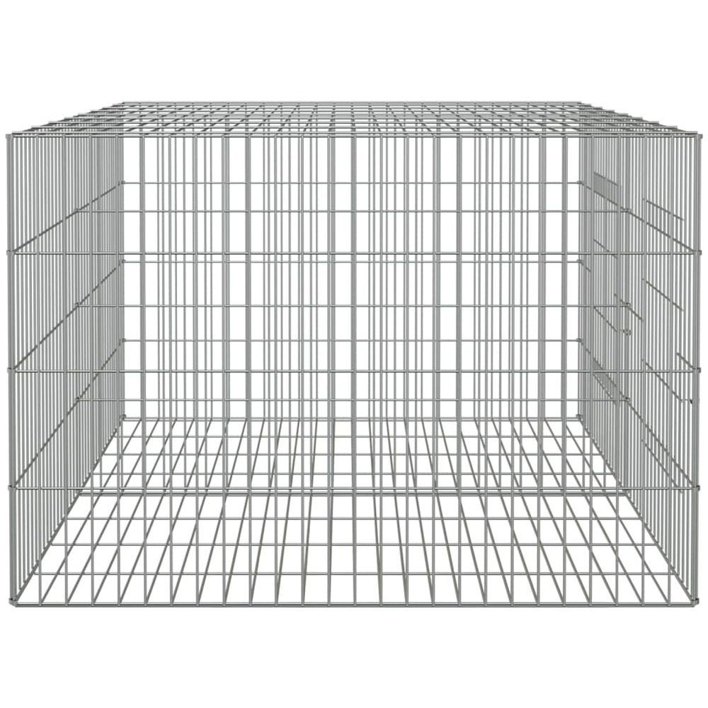 Cage à lapin 2 panneaux 110x79x54 cm fer galvanisé