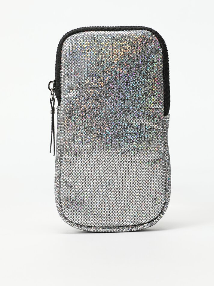 Capa de celular com glitter - Prata