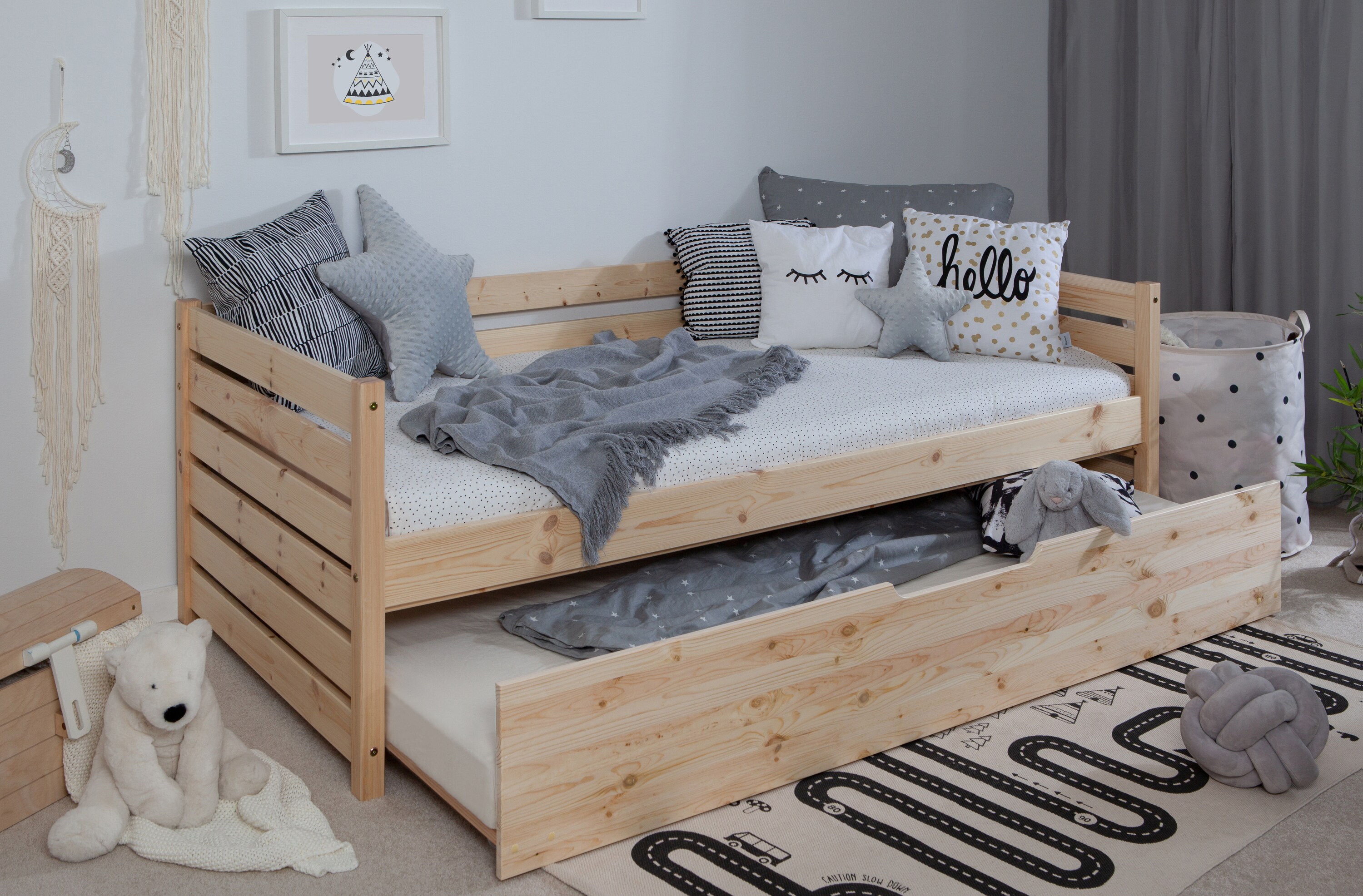 TiCAA Sofabett Naomi inkl. Ausziehbett, 90x200