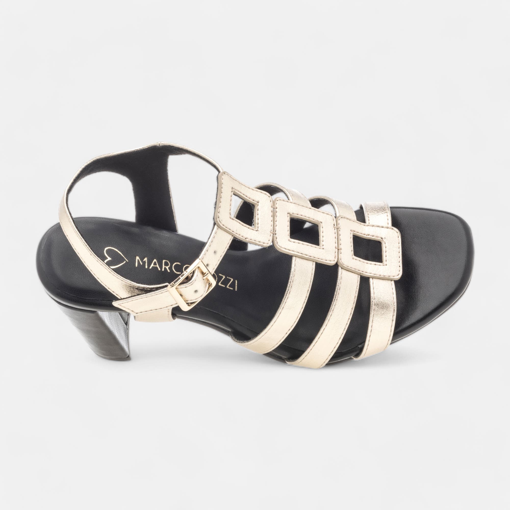 Nu-pieds à talon Femme or