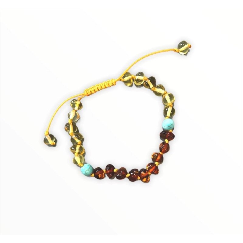 Bracelet réglable pierres naturelles