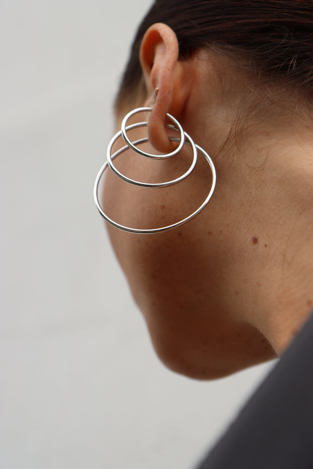 Maria Black  Senorita hoops - sølv
