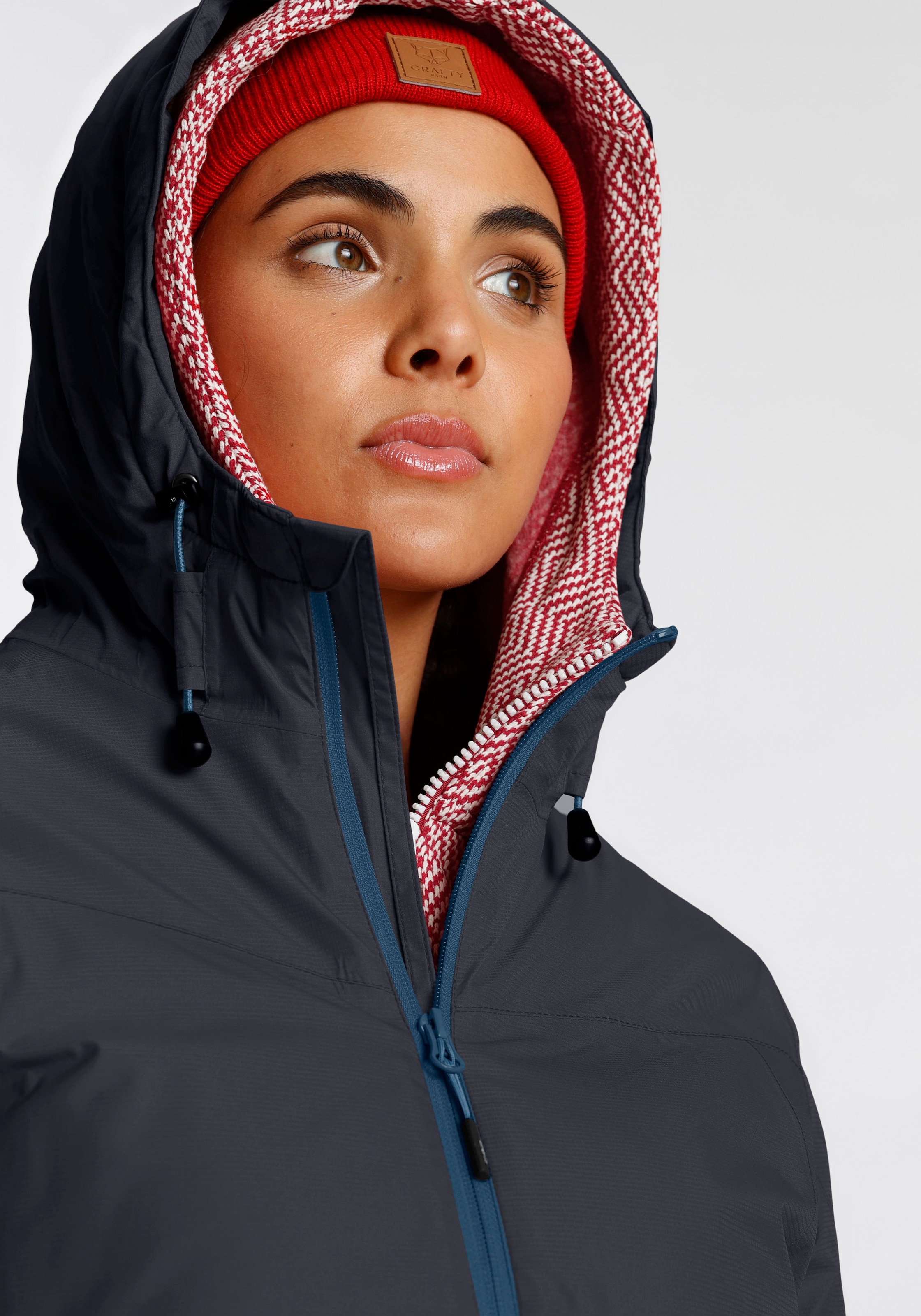 CMP Funktionsjacke »WOMAN JACKET FIX HOOD« mit Kapuze Winddicht & Wasserabweisend & Atmungsaktiv