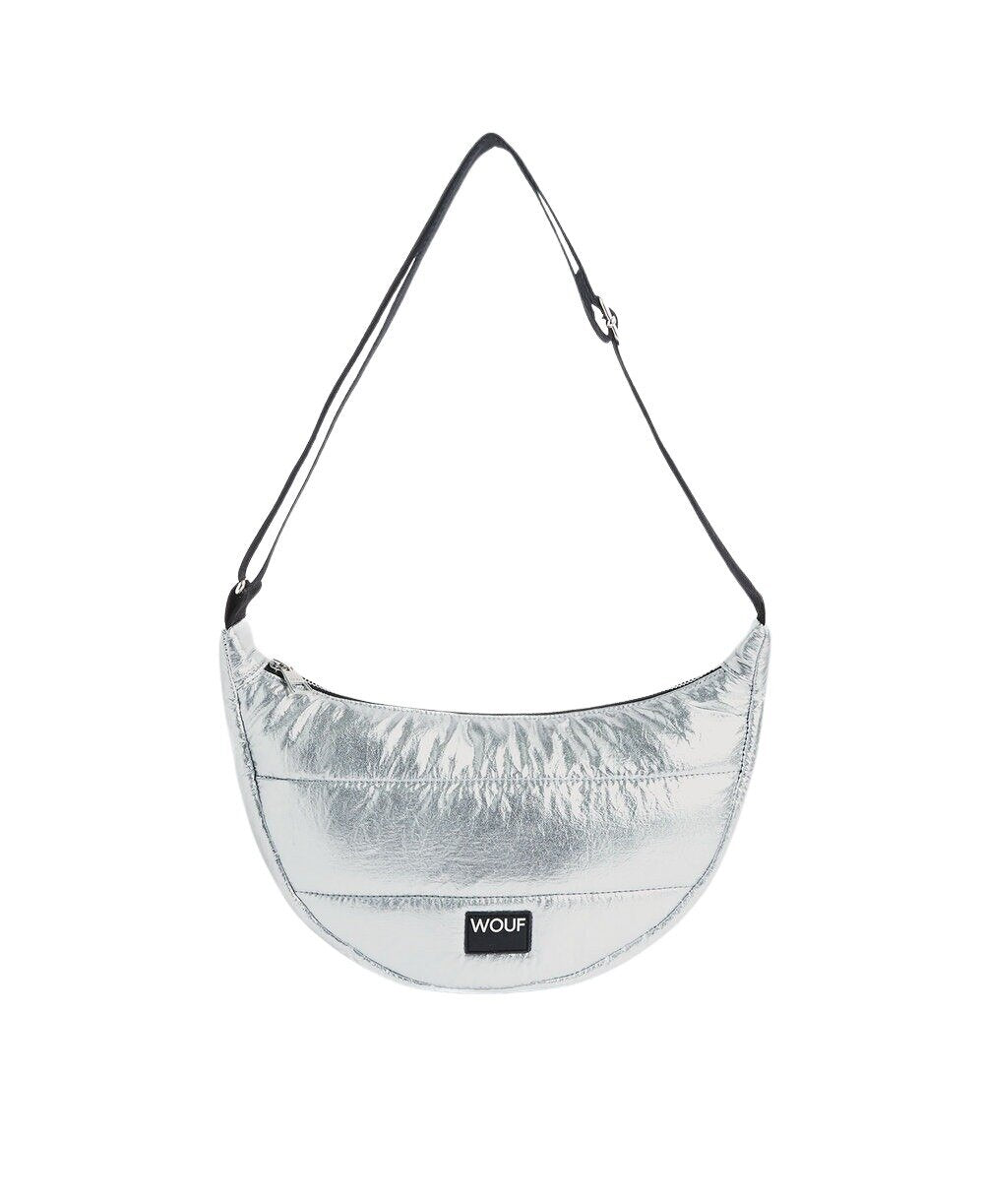 Wouf  Glossy Crossbody taske - Sølvfarvet