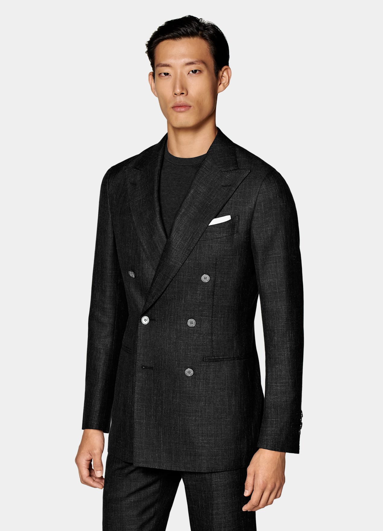 Costume Havana coupe Tailored gris foncé