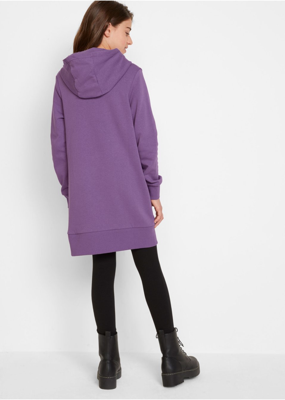 Robe sweat-shirt fille à paillettes réversibles