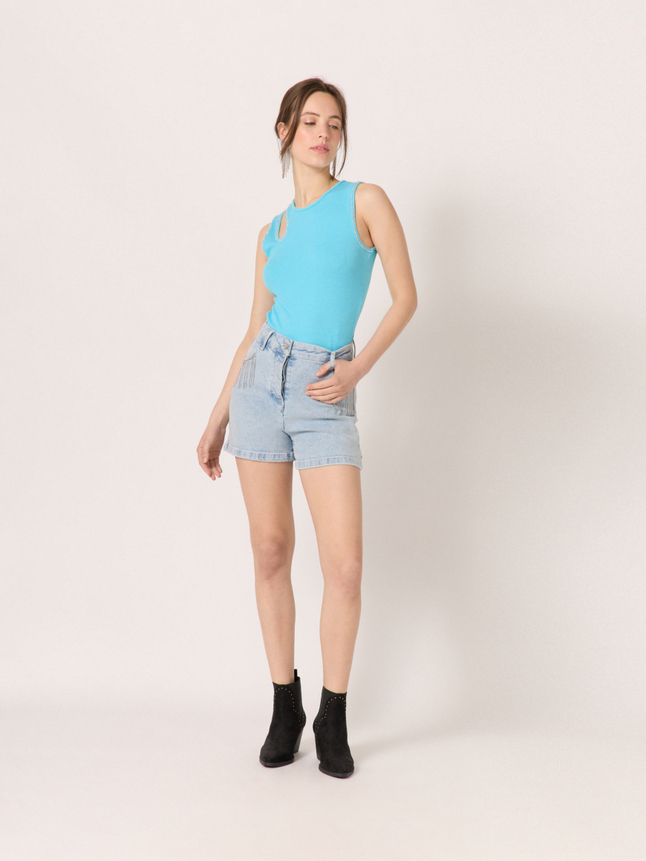 Short en jean