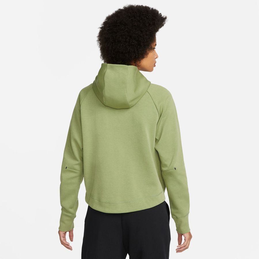 Nike Sweat à Capuche Tech Fleece NSW Coupe-Vent - Vert/Noir Femme