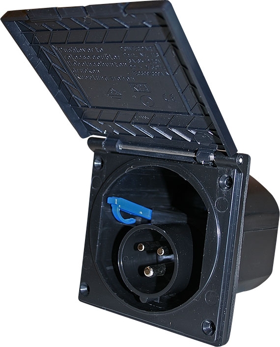 Haba CEE Einspeisungsstecker schwarz