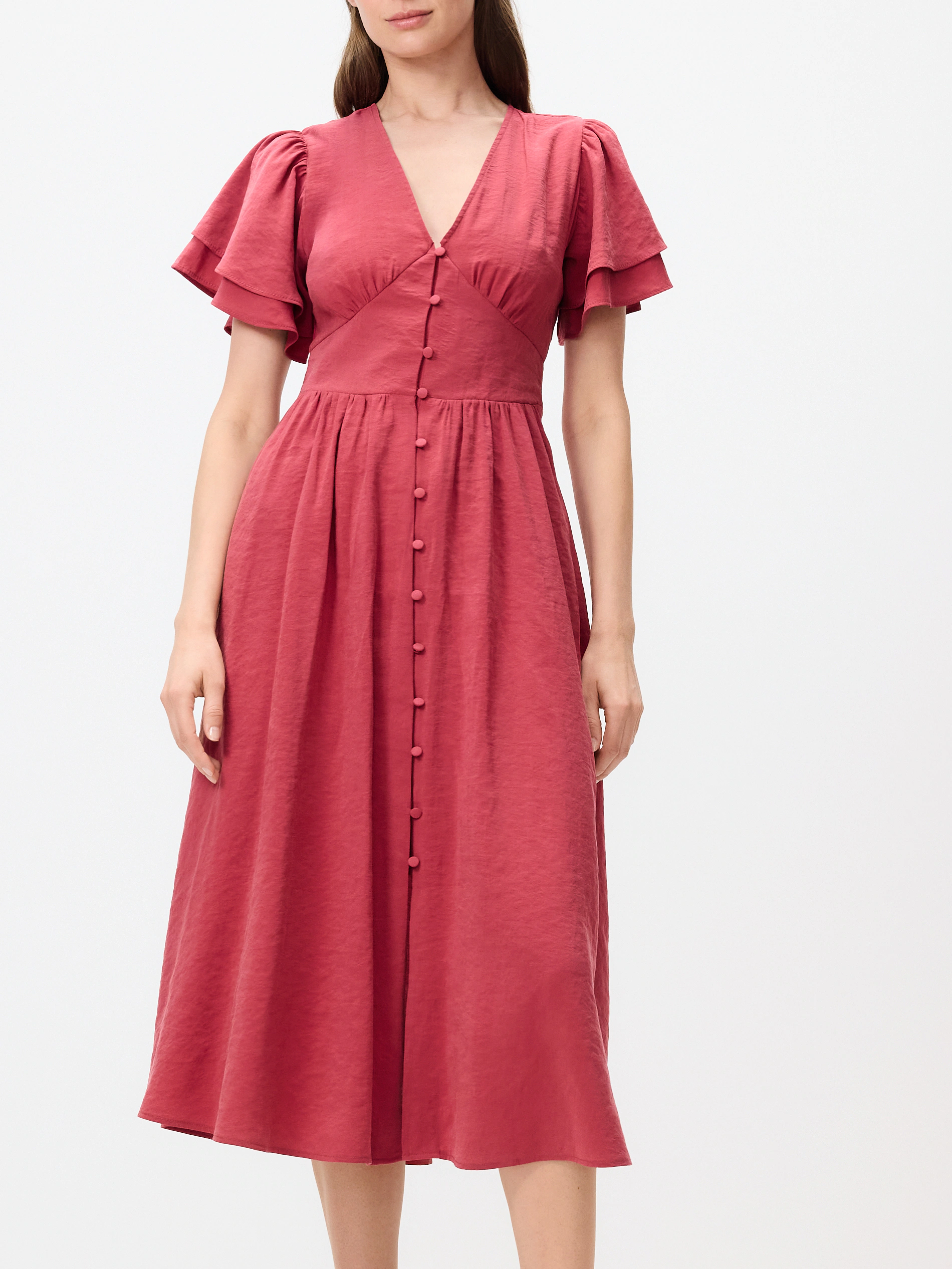 Midikleid mit hohem Modalanteil