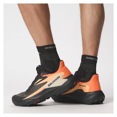 Chaussures Trail Salomon Genesis Noir Orange Homme