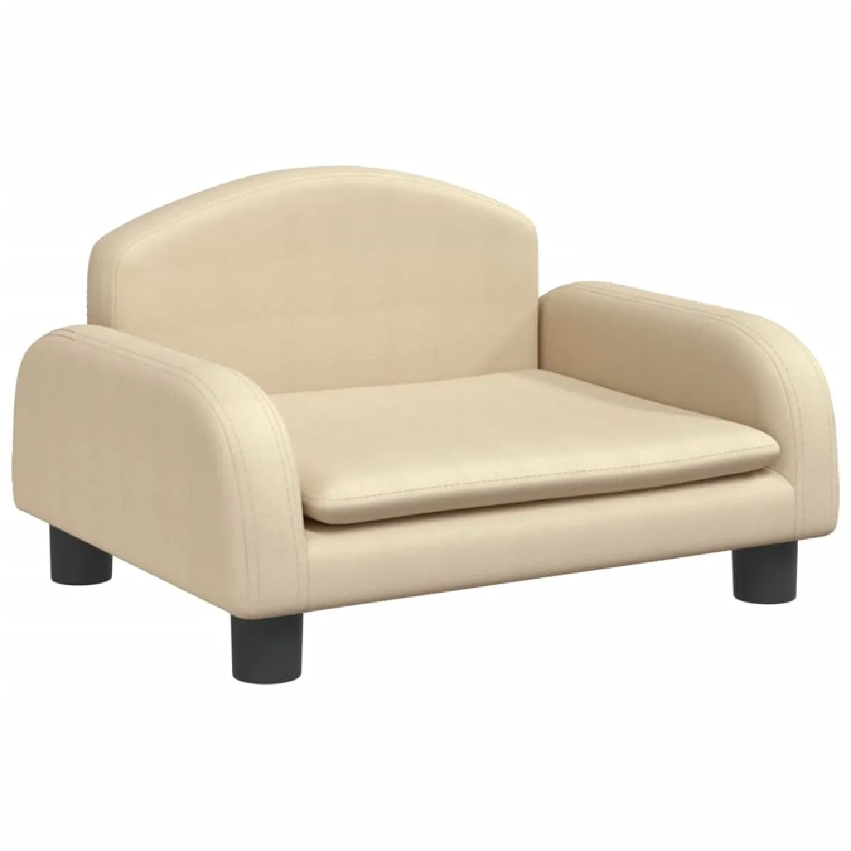vidaXL Canapé enfant - Crème