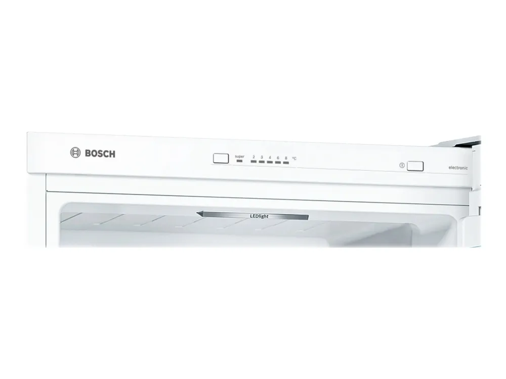 Bosch Serie | 4 KGV39VWEA - Køleskab/fryser - bund-fryser - bredde: 60 cm - dybde: 65 cm - højde: 201 cm - 343 liter - Klasse E - hvid