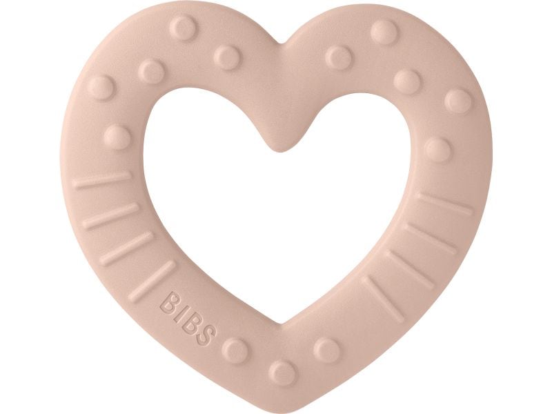 Bibs Beissring Heart Blush Niedlicher Beissring, perfekt für kleine Hände