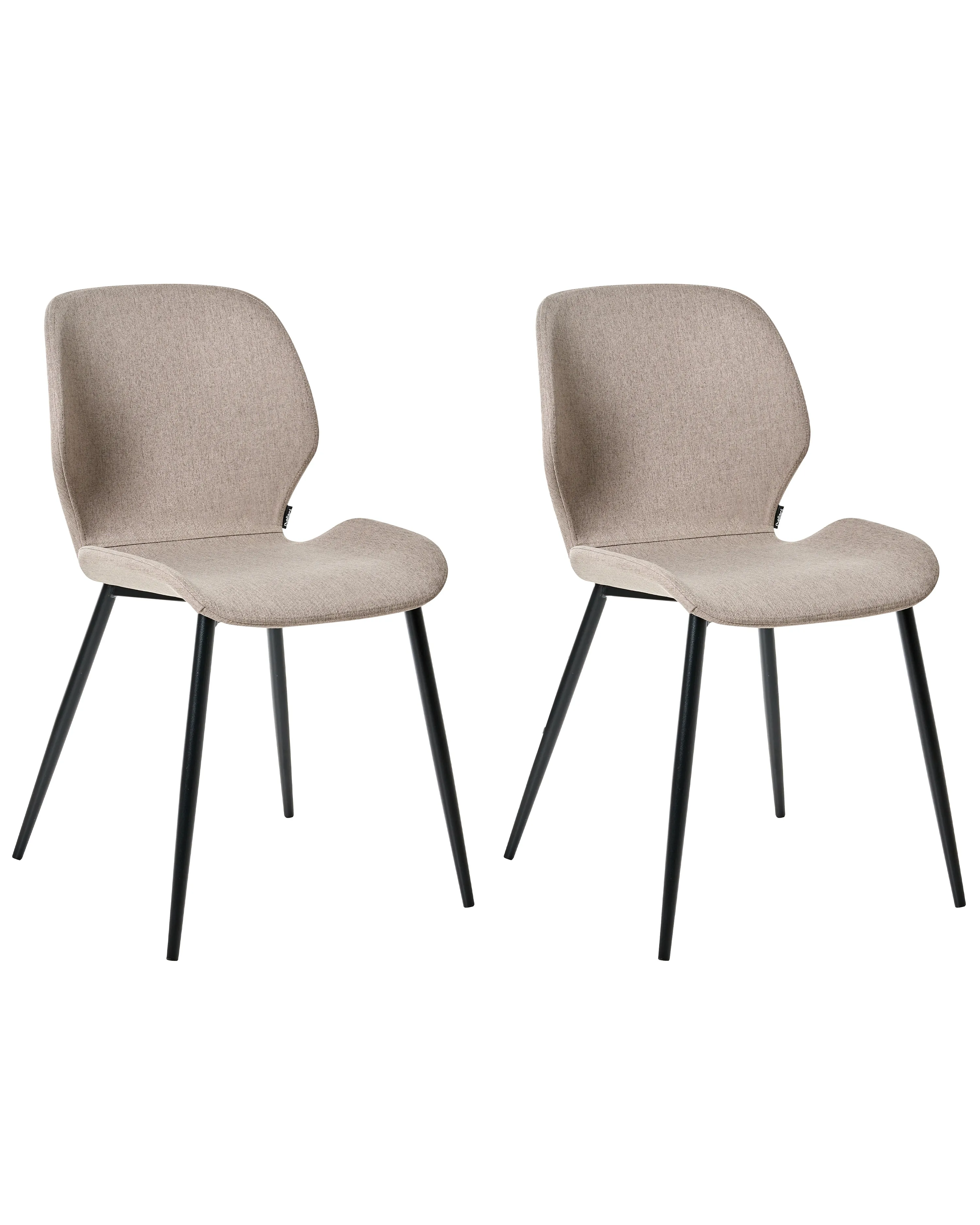 Set van 2 vergaderstoelen HOLLAND Stof Taupe
