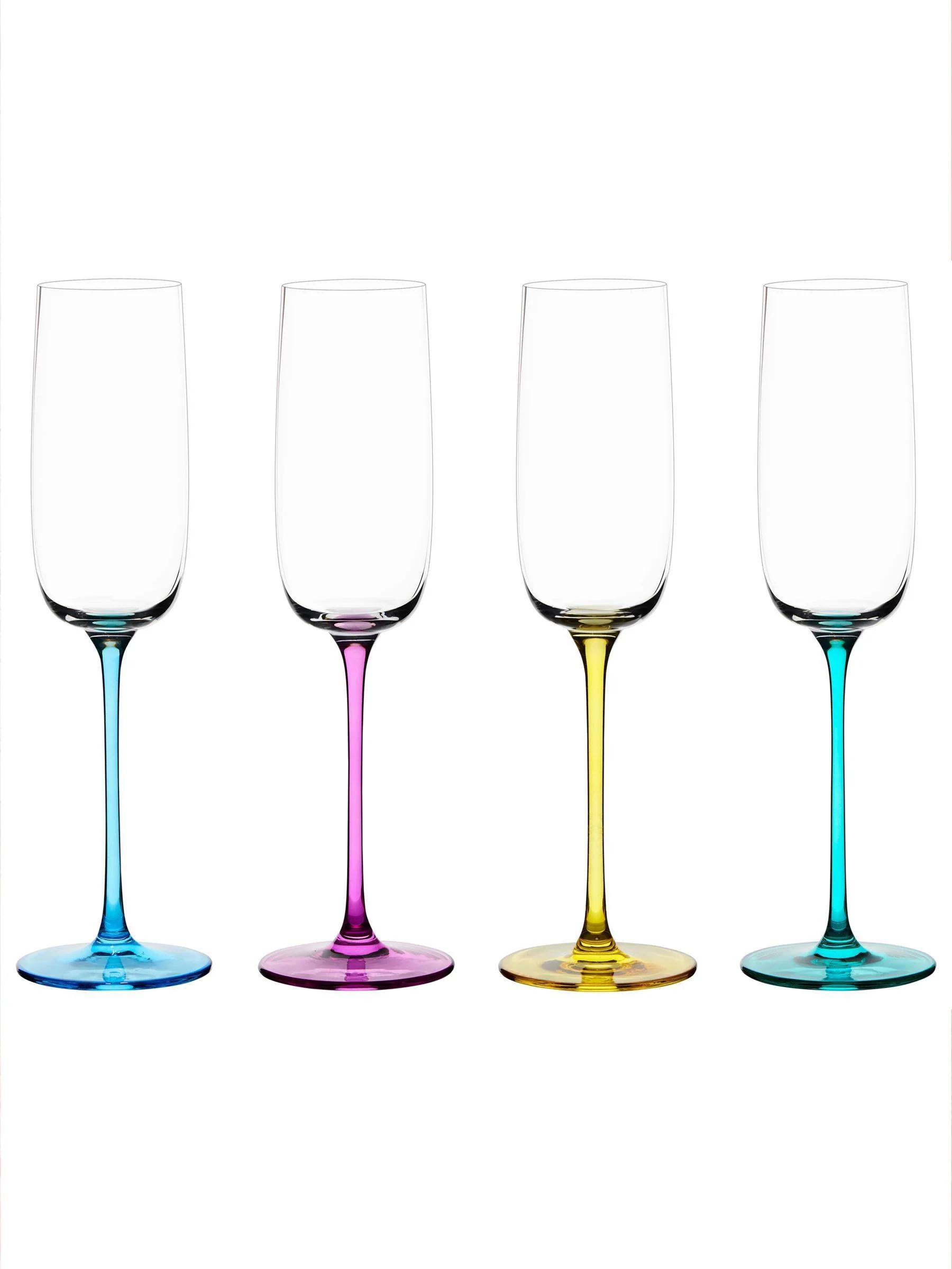 Anton Studio Designs Set of 4 Gala Champagne Flutes