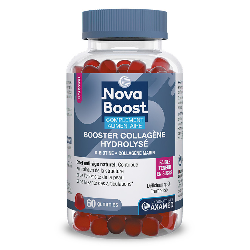 Gummies vegan booster collagène hydrolyse Framboise