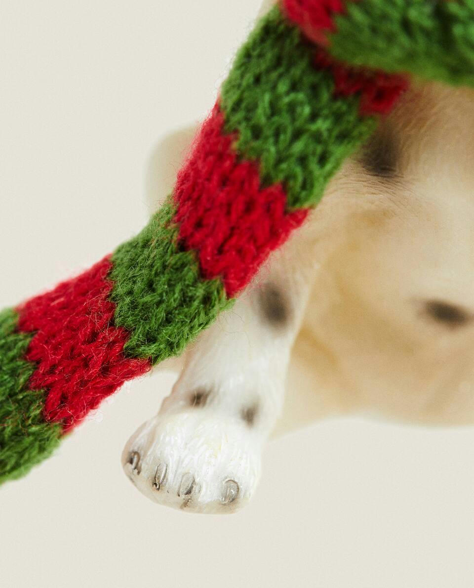 Enfeite de Natal em resina com um dálmata