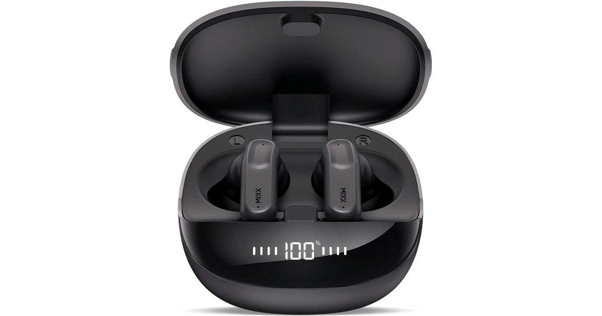 MIXXStreamBuds ANC Charge Noise Cancelling Earbuds  headset  (Zwart)