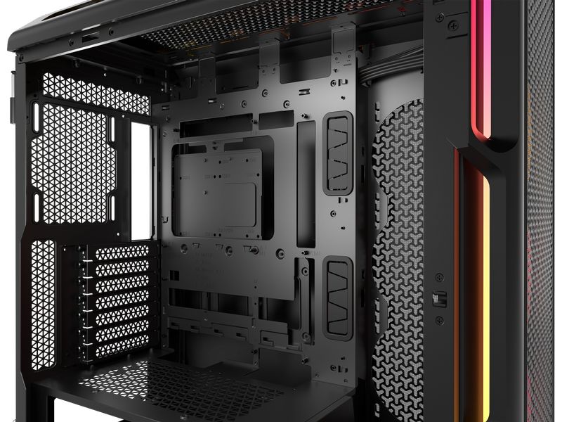 Corsair PC-Gehäuse 5000T LX RGB TG Schwarz Gaming-Mid-Tower mit Sichtfenster und RGB-Beleuchtung