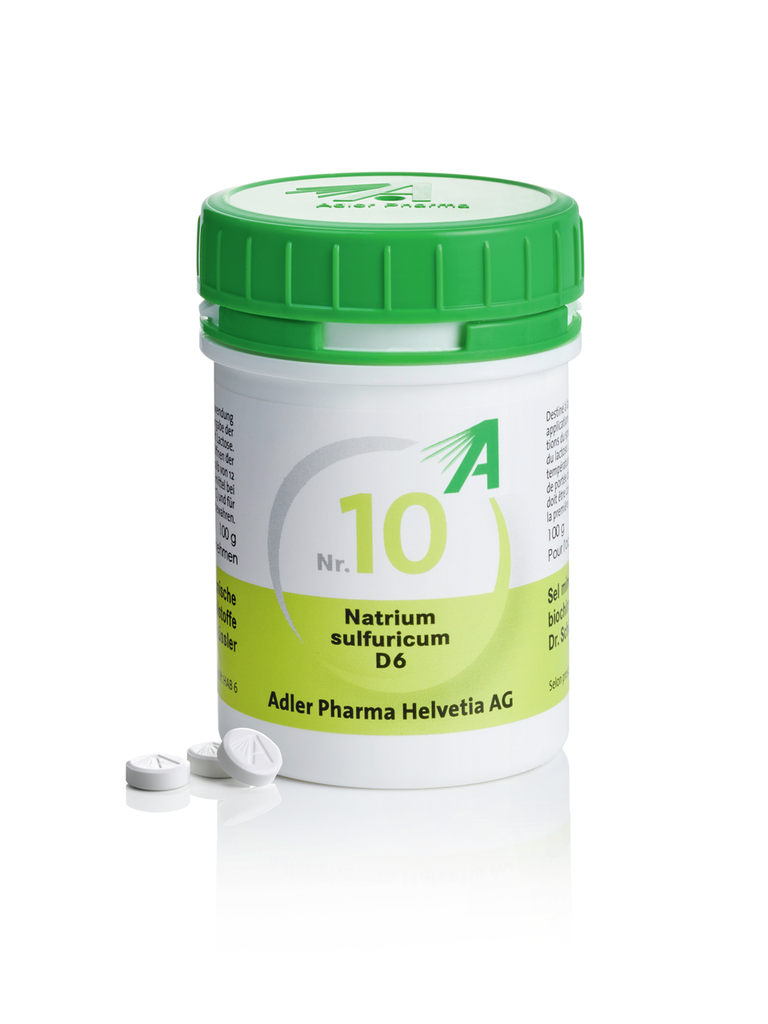 ADLER Nr10 Natrium sulfuricum 6 D<br>100 g, Tablette