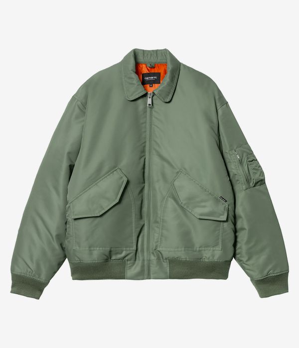 Carhartt WIP Olten Bomber Jacke (duck green turmeric)